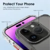 iPhone 13のHD透明な電話ケース14 Pro Max Shockproof Protective Soft Frameハードバックカバー14plus 14pro 13proのハードバックカバー