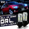 TCART pour Chevrolet Captiva Drl Car Light Py21W S25 BAU15S 1156 LED Front Turnls Drl Drl tout en un