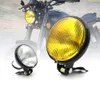 Motorcycle Headlight Round Retro Headlamp 12v 35w 3000k High-low Beam Fog Light Universal Modified Parts