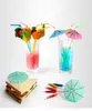 24 красочные гавайские стиль фруктового света зонтичные соломенные палочки - лучший выбор для вечеринок!