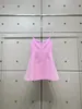 Casual Dresses Pink Halter Long Sexy Elegant Party Banket Premium Sense Rhinestones A-Line Women's Dress 2024 Summer