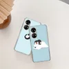 Lovely Penguin Polar Bear Phone Case For Huawei P50 Pro P40 P30 Lite P20 P10 Mate 40 Pro 30 20 Lite 10 Cover Shell Coque