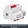 AC230V 2p+PE SPD Leckage Protektor Europa Stammreste Stromausfälle mit Blitz-/Überlast-/Überspannungsschutz