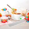 Present Wrap 200 PCS Cello påsar för bageriförpackning Candy Adhensive Long Clear Christmas