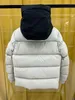 2024 Дизайнерская мужская зимняя куртка Parkas Salzman Luxury Man Man Puffer Puffer Puffer Jacket Осень и зимняя новая стойка с капюшоном.