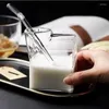 Bicchieri da vino da 350 ml di vetro a tazza di latte in scatola ad alta borosilicata tazza di caffè e tazza-crema di compleanno in cramella-crema di compleanno!