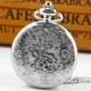 Montres de poche Match de haute qualité Silver Hollow Quartz Pocket Pocket Pocket Womens Pendant Clock Jewelry Accessoires Gift Reloj Y240410