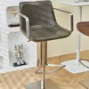Cadeiras de barra de balcão vintage de couro Cadeiras de barra de escritório de luxo de luxo designer Silla Giratoria itens domésticos YY50BC