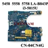 Motherboard Lab843p för Dell Inspiron 5458 5558 5758 Laptop Motherboard I3 i5 i7 CPU XCFXD RC3PN VFD5V 0KMM8 C65T5 1WHF7 CY CY