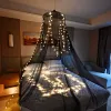 NETA PARA OS DREAM DOBRILHA COM 100 luzes LED, dossel pendurado grande, cortina de cama, rede de cúpula, decoração do quarto de casa
