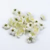 Decorative Flowers 20 Pieces Silk Cherry Wedding Bride Wrist Diy Gifts Candy Box Christmas Decor For Home Artificial