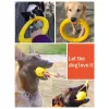 1pc pour chiens Toys Toyage Ringue Puller Eva Minger résistant Pet Flying Disk Ring Tuller Floating Interactive Morget Toy pour grand chien