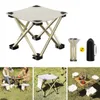 Camping Stool Folding Samll Chair Portable Stool for Camping Fishing Hiking Gardening Camping Chair with Carry Bag 240409