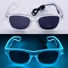 LED Sunglass Glow Dark Favors dostarcza migające plastikowe okulary do Halloween zabawki