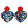 1 Producto NUEVO PRODUCTO CN Drop Heart Valentine's Day Landy Acrylic Pendings Jewelry for Women