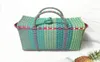 Women Weave Beach Woven Bucket Casual Handbags Bags Popular Receive Plastic Basket Shopping Tote Storage Bag94128648121436