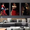 Fabian Perez Ortworks Elegant Flamenco Dance Dancer Affiche Art toile PEINTURE PEINTURE MUR IMPOSIR IMAGE POUR ROOM DÉCOR HOME CUADROS