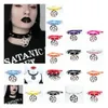 Chokers Gothic Black à pointes punk counchons coule-cols rivets collier de chocker clouté pour femmes hommes de bondage cosplay goth je dhgarden dhbpd