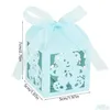 Present Wrap Baby Shower Box Laser Hollow Cute Bear Chocolate Packaging Boxes Barn Day Birthday Party Favors Decor Supplies Drop Del OT9OA