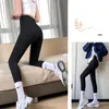 Zweiteilige Hosen für Frauen 2024 Fitness Frauen in voller Länge Leggings Schwarz laufen bequem und Formfiting -Yoga