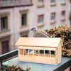 Altri uccelli forniscono alimentatori di alimentatore automatico per piccioni per esterno finestra di uccelli in legno depressione in legno