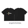 Vêtements de créateurs haut de gamme pour la marque PA Angels Parrot Letter Imprimé à manches courtes Tshirt pour hommes et femmes High Street Loose Half Sleeve With Trademark Tag Original 1: 1