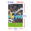 DIY FOOTBAL SOCCER Super Star Classics Bicycle Kick Fans Blocs de construction Paint Mosaic Pixel Art Photo Custom Home Decoration