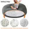 Comfort Lazy Sofas Cover Chairs Without Filler Velvet Chairs Lounger Bean Bag Pouf Puff Sofa Cover for Tatami Living Room