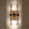 Wall Lamp Modern LED Crystal Light Creative Design Gold Home Decoration Lighting Fixture Bedroom Hallway Sconce