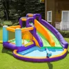 Best Water Slide Park Inflatable Playhouse For Kids Jumping Castle Bounce House with Blower Bouncy Jumper for Kids Indoor Outdoor Play Fun Small Backyard Toys Gifts