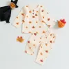 Pantaloni mababy 03y Halloween per bambini neonato neonato bambino set di vestiti da ragazza a maniche lunghe
