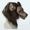Аниме оборотень маскины животные волка реалистичные косплей латекс