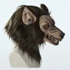 Anime Werewolf Masks Animal Wolf Realistic Cosplay Latex Masques Halloween Costumes Accesories Carnival Headgear Party Props