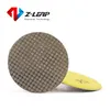 Z-LEAP 2Inch 2pcs Diamond Polishing Pad Granite Marble Concrete Stone Electroplated Flexible Sanding Disc