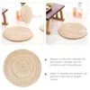 Pillow Sitting Woven Floor Picnic Pad Mat Round Braided Meditation Seat S