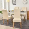 1/2/4/6 Velvetrosa stoltäcke täcker stretch elastisk matsal stol slipcover spandex fodral för kontorsstolar housse de chaise