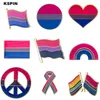 Biseksüel Gurur Rozeti Sembol Pin Metal Rozetler Dekoratif Broş Pimleri Giysiler İçin Broş Mücevherleri LGBTQ Biseksüel Gurur Emaye Pimleri