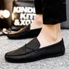 Casual Shoes Spring And Autumn Men's PU Leather Lefu Comfortable Lightweight 2024 Summer Soft Sole Lazy