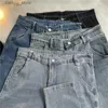 Jeans para hombres Jeans Design Simply Ulzzang Handsome Washed Denim Adolescentes Americanos pantalones Fashion College Unisex Chic Streetwear Ins L49