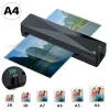 SMIMINATEUR PHOTO PHOTO PLAST SCEL MACHINE THERMAL OFFICE MACHINE DE LA PLIMINATEUR CHAUDE ET CHOD pour A4 Document Photo Blister