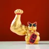 Drzwi wewnętrzne wróżki w fortuna Akcesoria Lucky Cat Statue Lucky Cat Figurine Wystrój salonu