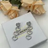 MU Brincos de garanhão da moda do garanhão mulher brinco de luxo de designer de luxo jóias mulheres 18k Diamond Wedding Gifts