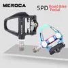 Meroca SPD SL Bicycle Pedal Racing Sepatu Klampe Selbst Locking Clip Bunte Anti-Slip Klick Radfahren Pedal Reiten Teile