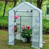 VOKANDA-Solar Heat Garden Shed, Vinyl House, Mini Greenhouse for Outdoor Planting, Seed Vegetable Tent Cover with Frame Structur