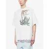 High -end designer kleding voor trendy PA Angels omgekeerde kokosboomafdruk korte mouw T -shirt voor mannen en vrouwen High Street Half Sleeve met handelsmerk Tag Origineel 1: 1