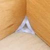 100st mjuk PP Clear Dustproakt Corner Protector Stair Inside Corner Dust Guards Decorative Triangle Anti-Dirty Corner Drawer