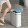 廃棄物ビン14L自動廃棄物ビンスマートゴミは、バスルームトイレ用のUSB Charinを使用できます狭い縫い目センサービンキッチン廃棄物L49
