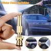 Adjustable Spray Hose Nozzle High Pressure Water Gun Car Wash Straight Copper Nozzle Hose Connector Adapter Garden Watering Tool