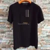 Lettre pour hommes Imprimé T-shirts Black Fashion Designer d'été de haute qualité de haute qualité taille de manche S-xxl