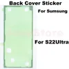 10st Back Battery Cover Door Sticker Lime för Samsung Galaxy S22 S21 S20 S10 S9 S8 Plus Ultra Fe Back Waterproof Tape Lime